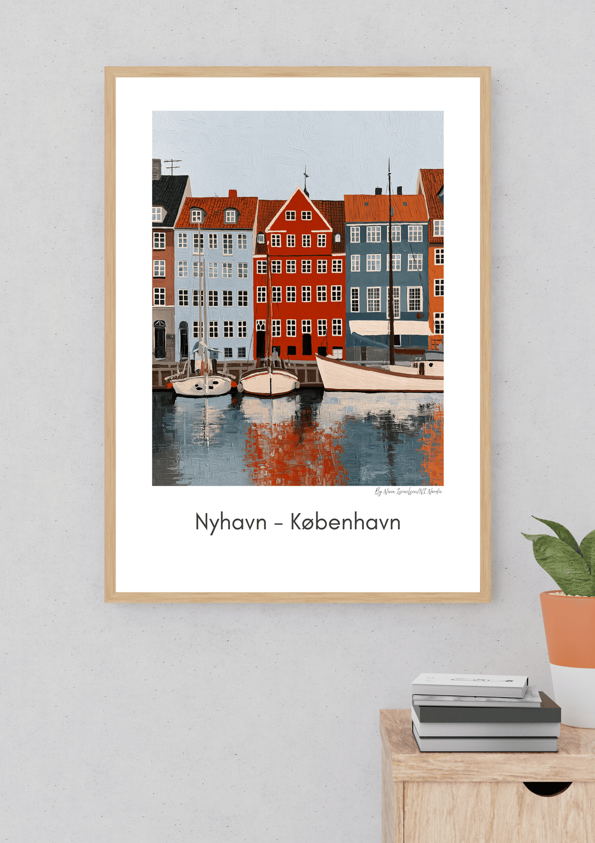 Nyhavn Copenhagen — Red Harbour Houses Art Print