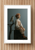 Nordic Fairytale — Boy with Owl Art Print