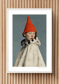 The Red Hat — Nordic Portrait Print